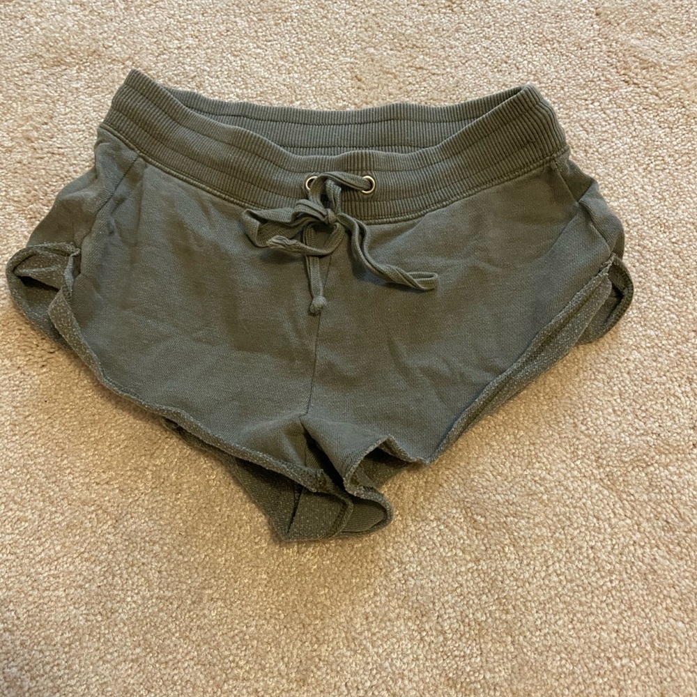 Army green shorts